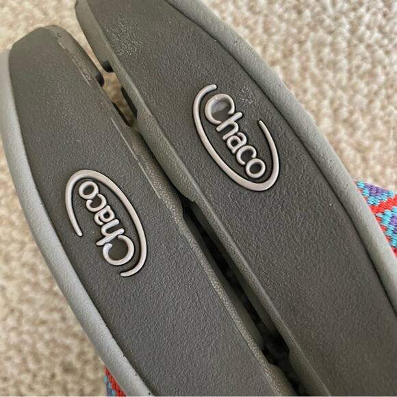 Chaco Women's Sandals - Red, Blue, Gray - Picture 7 of 10